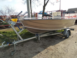 Barcă aluminiu Olanda QWEST Marine R450